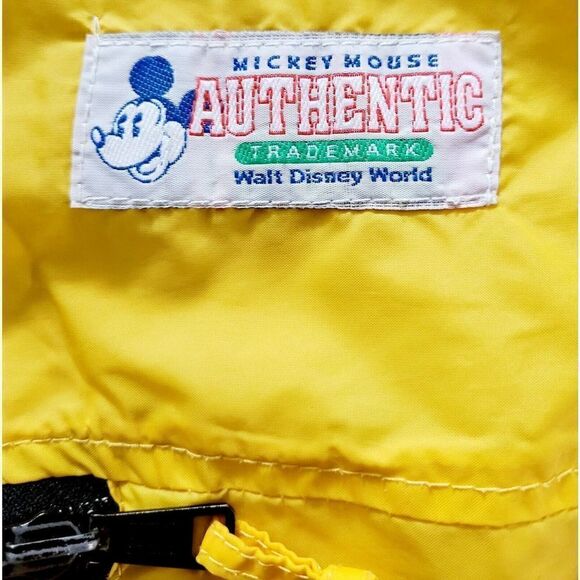 Walt Disney World Kids Mickey Mouse Yellow Pullover Raincoat Size XL - Picture 4 of 5